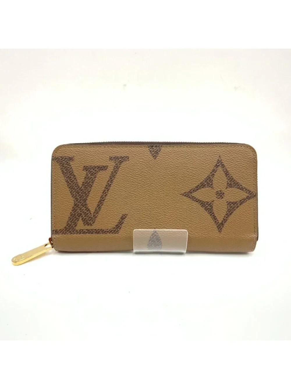 Louis Vuitton Giant Monogram Reverse Zippy Wallet Zip Around Brown